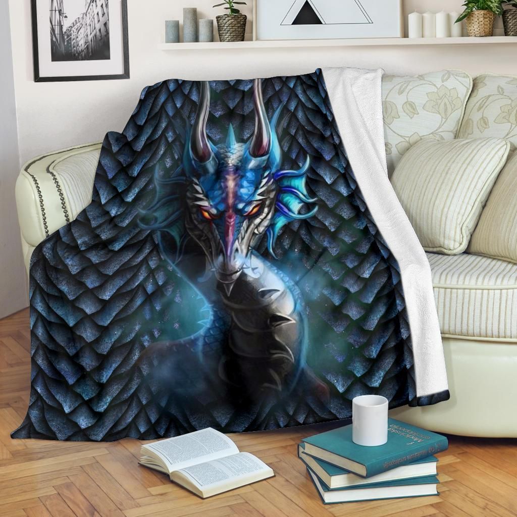 Dragon Sherpa Fleece Blanket