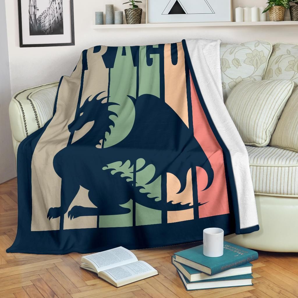 Dragon Sherpa Fleece Blanket