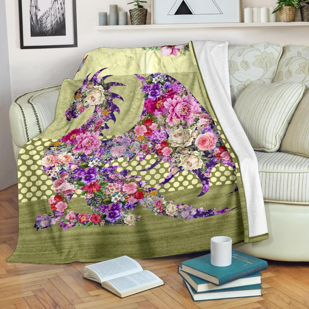 Dragon Sherpa Fleece Blanket