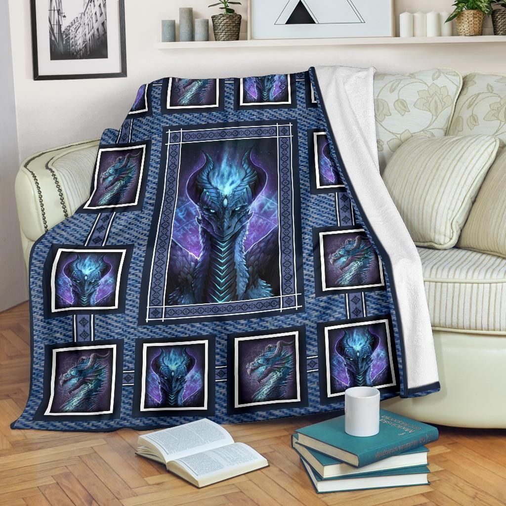 Dragon Sherpa Fleece Blanket