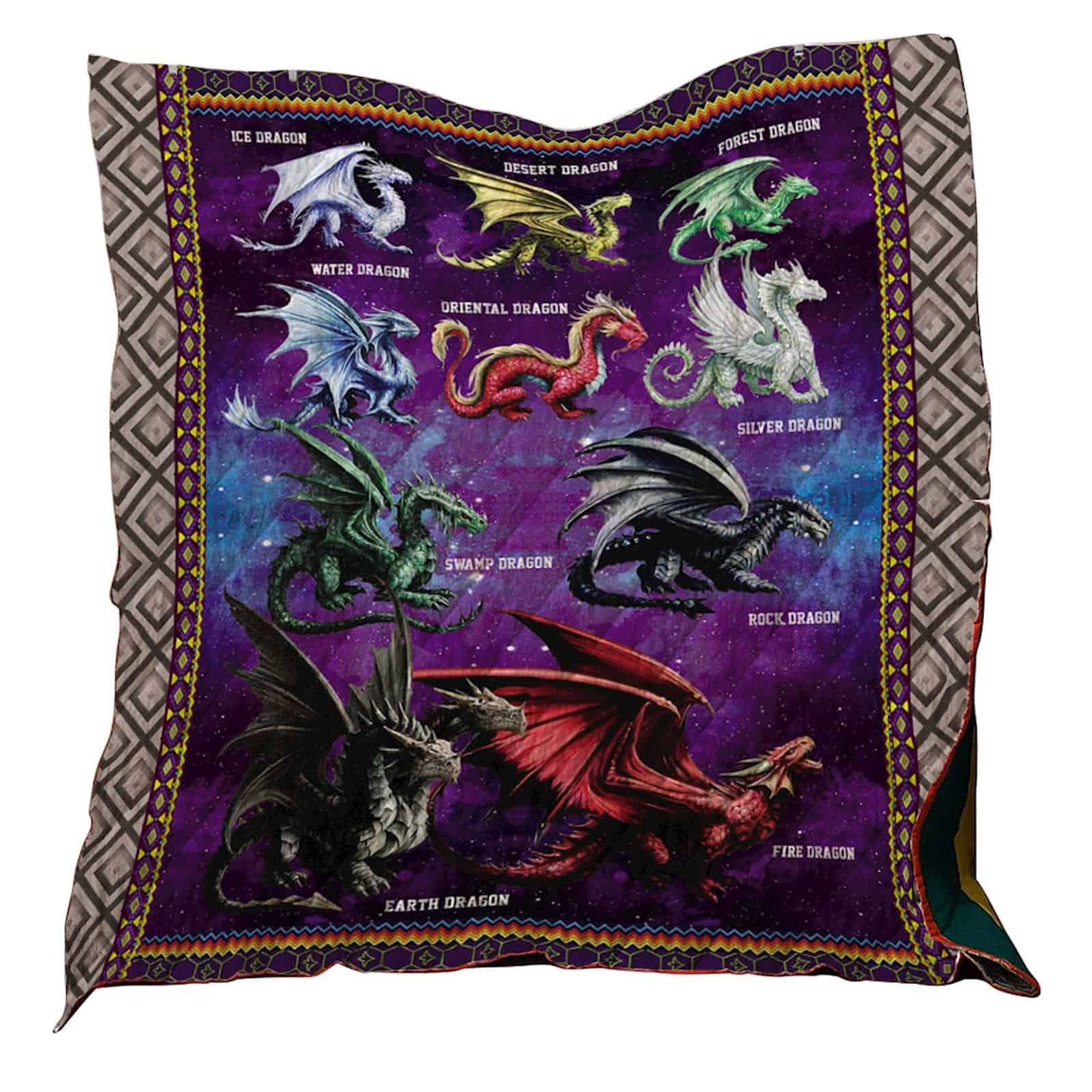 Dragon Collection Washable Quilt Blanket 0401 07 Dhc1312413Dd