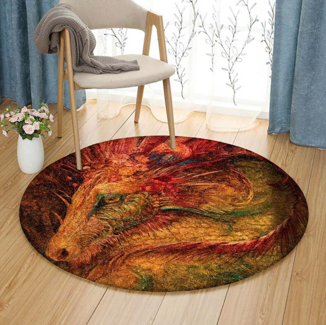 Dragon Round Carpet