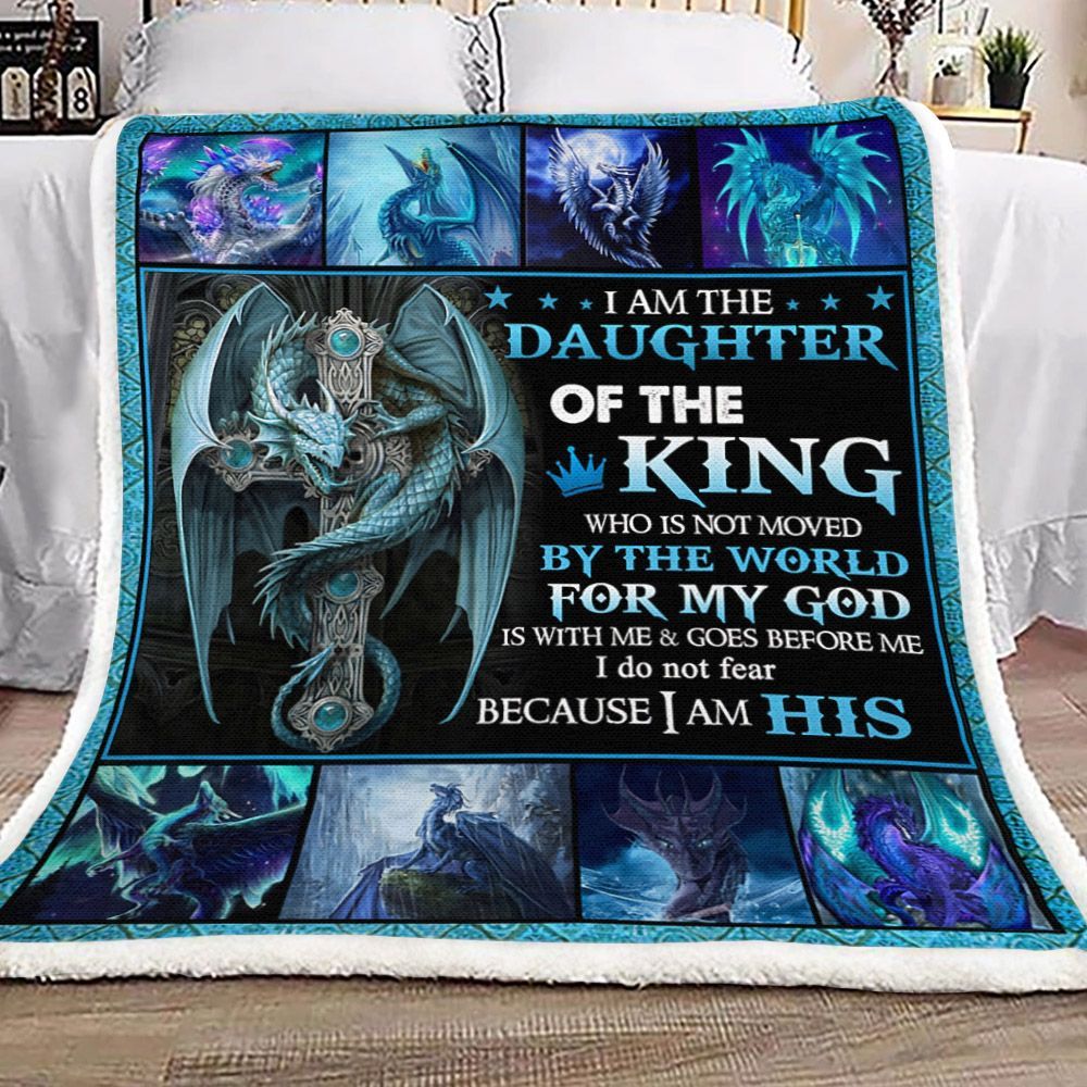 Dragon Daughter Of The King Sherpa Fleece Blanket