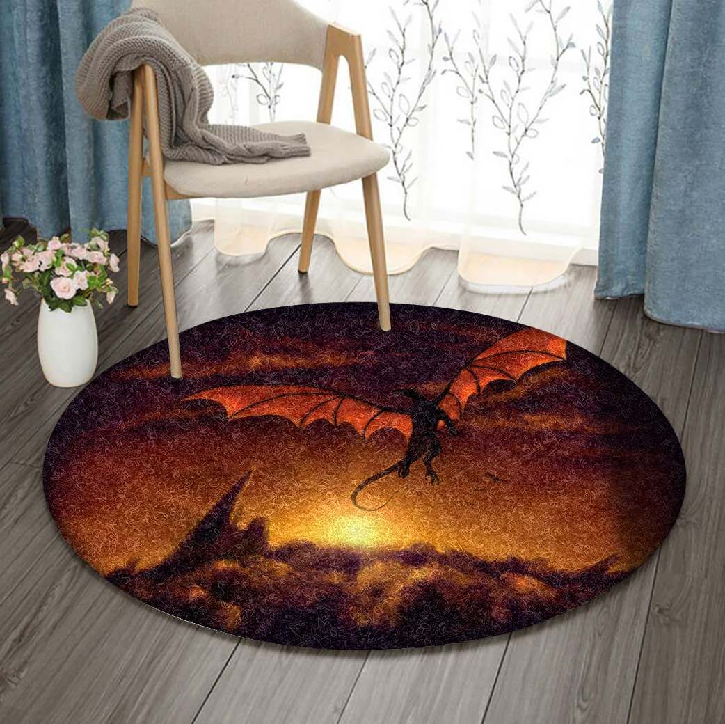 Dragon Round Carpet