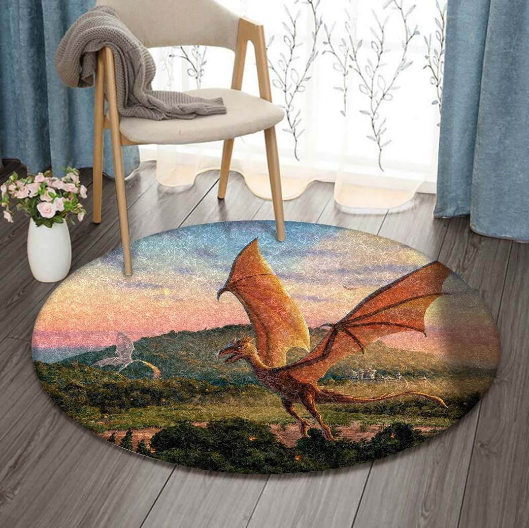 Dragon Round Carpet