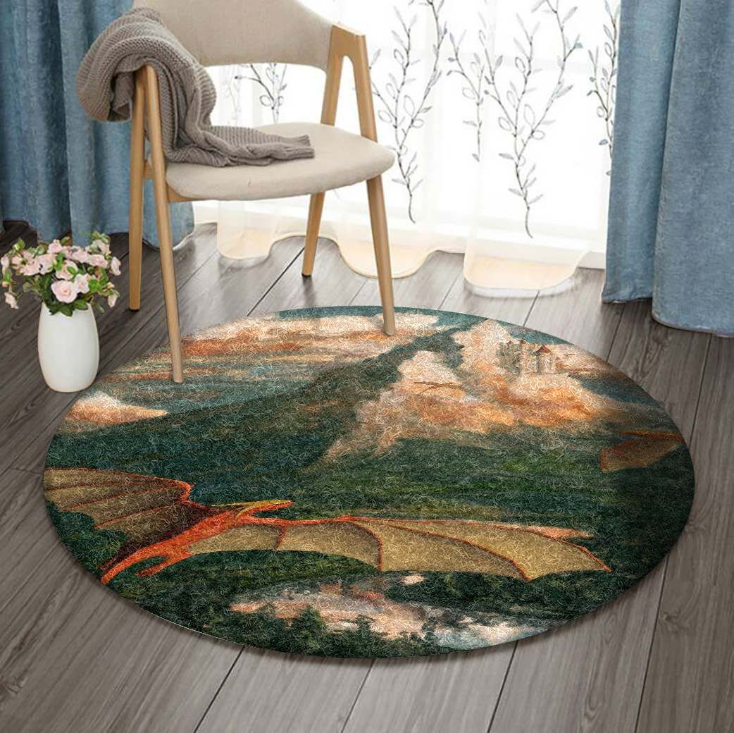Dragon Round Carpet