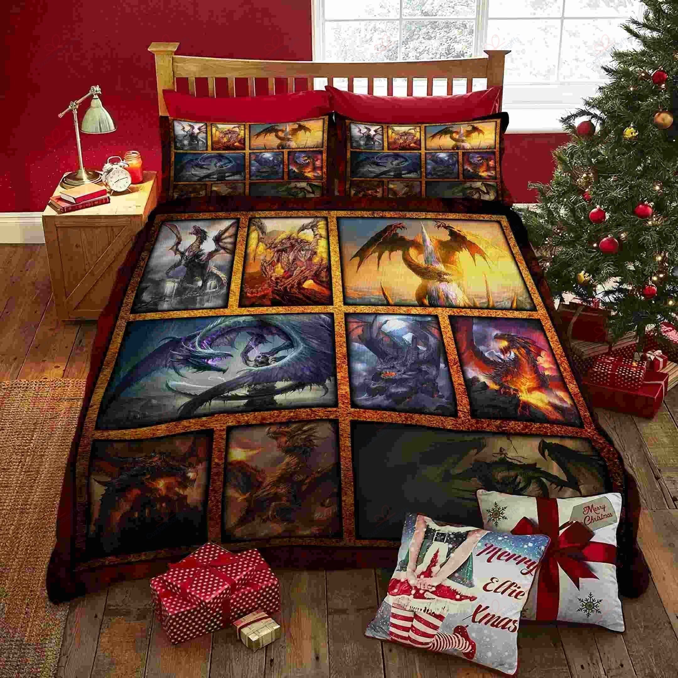 Dragon Fire Collection Printed Bedding Set