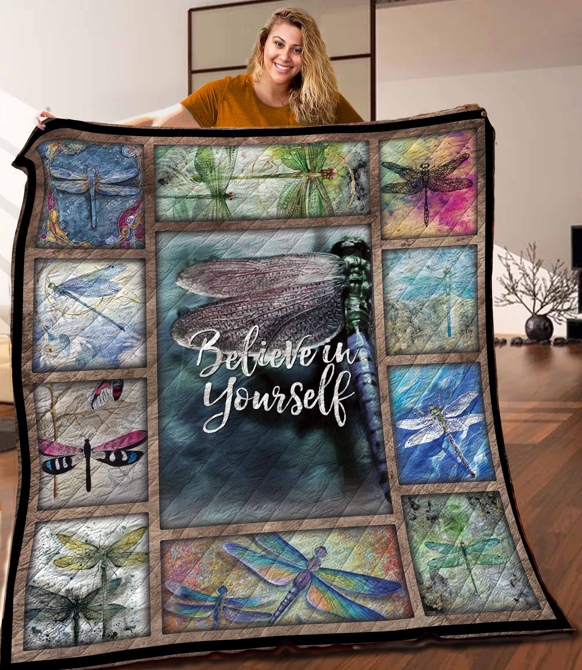 Dragon Fly Quilt Blanket C9B290504PT