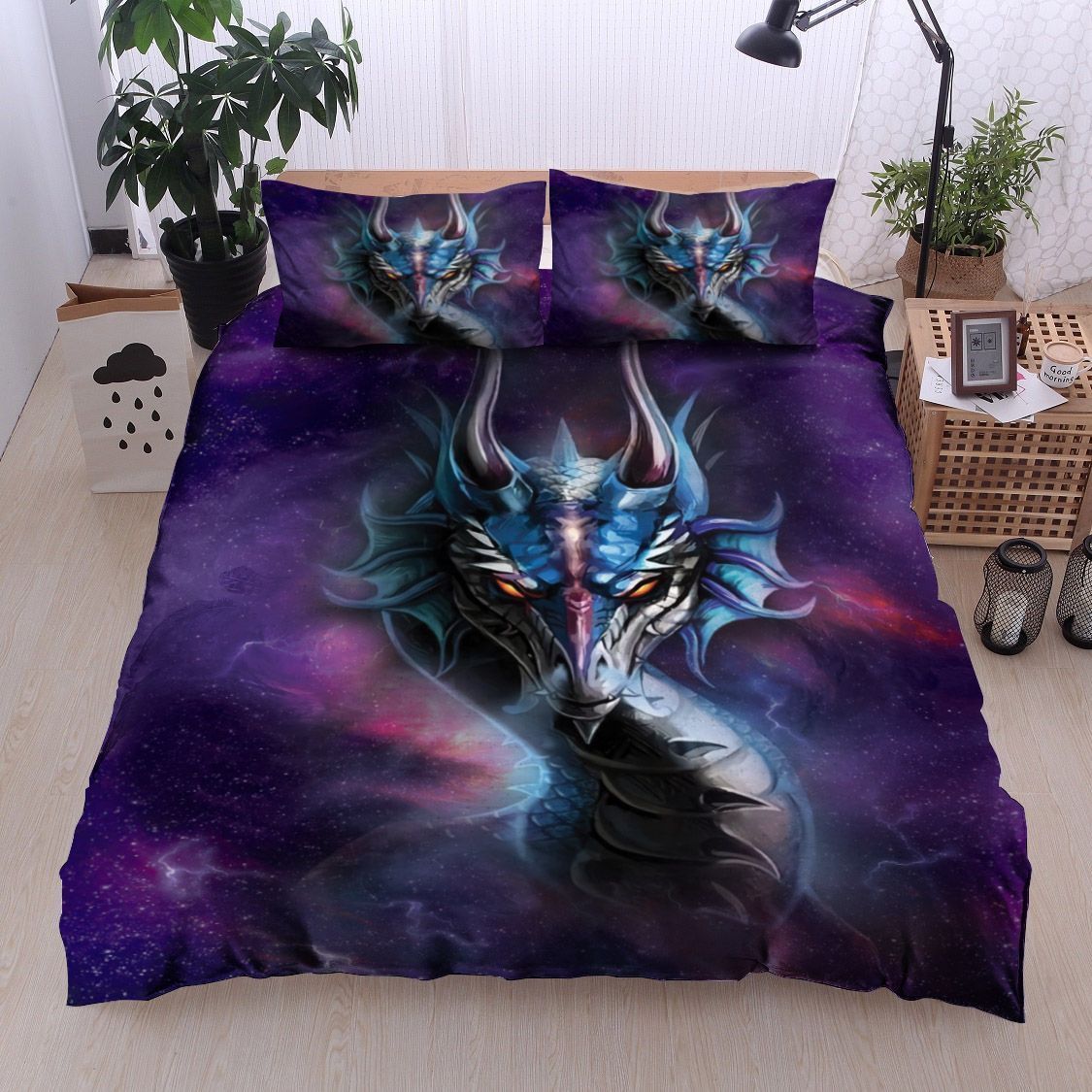Dragon In The Galaxy Bedding Set