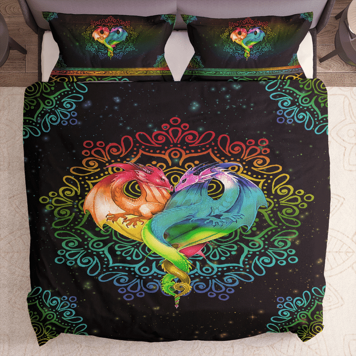Dragon Mandala Bedding Set