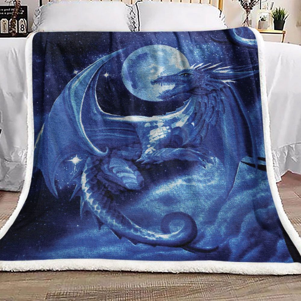 Dragon Night Sherpa Fleece Blanket