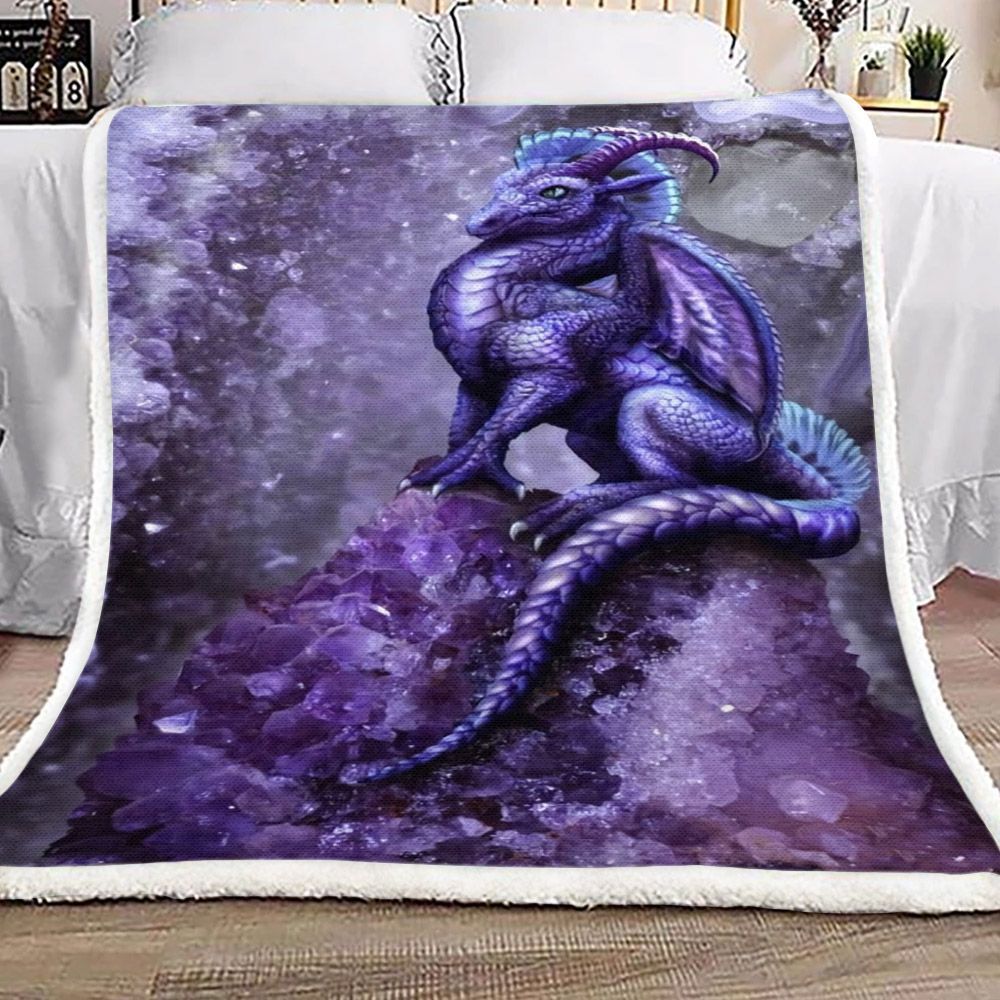 Dragon Sherpa Fleece Blanket