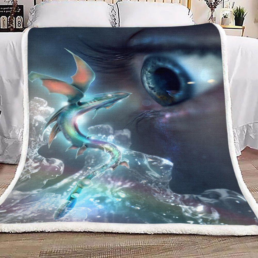 Dragon Sherpa Fleece Blanket