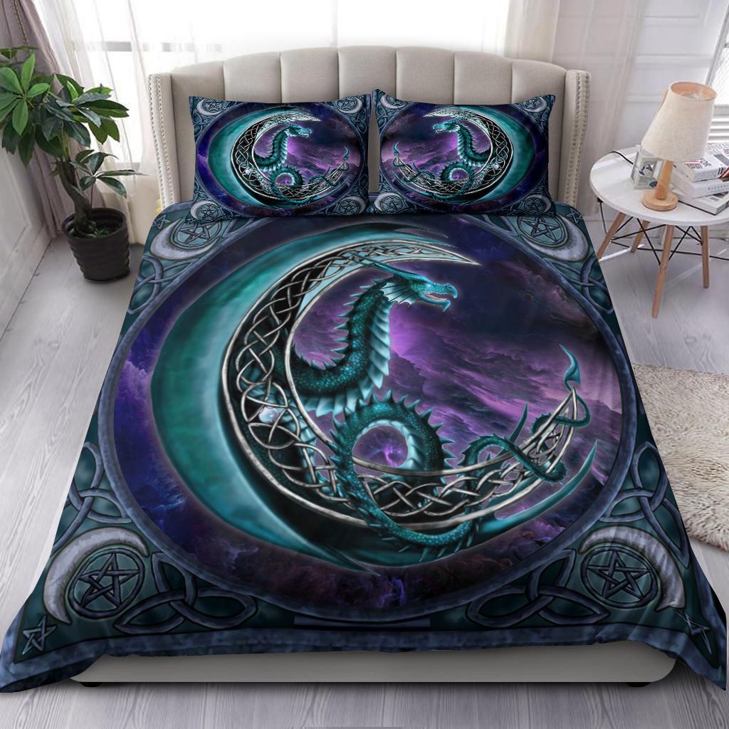 Dragon On The Moon Bedding Set