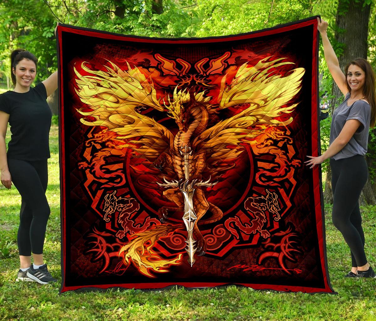 Dragon Quilt Blanket DHC1001607VT