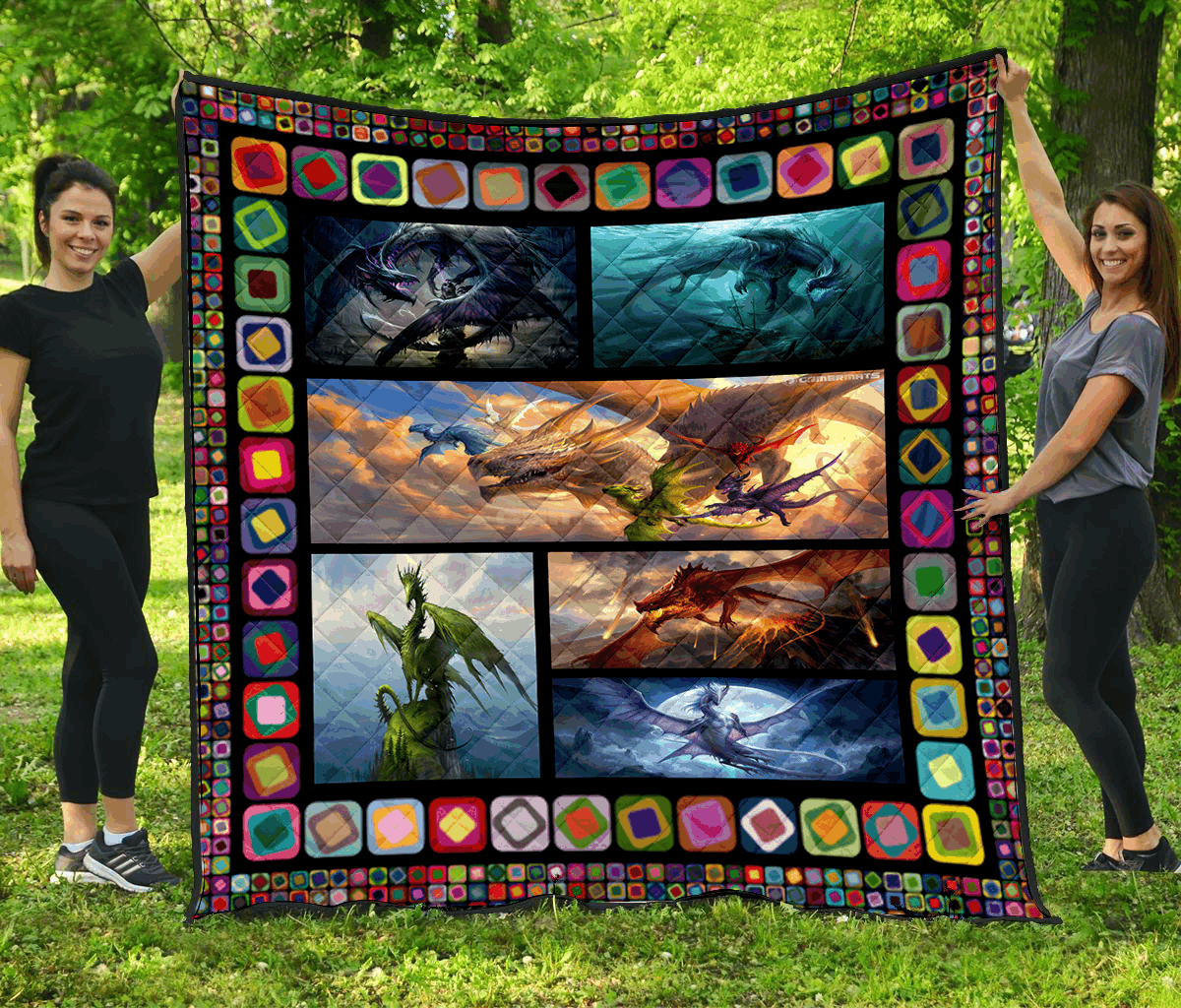 Dragon Quilt Blanket DHC1001659VT