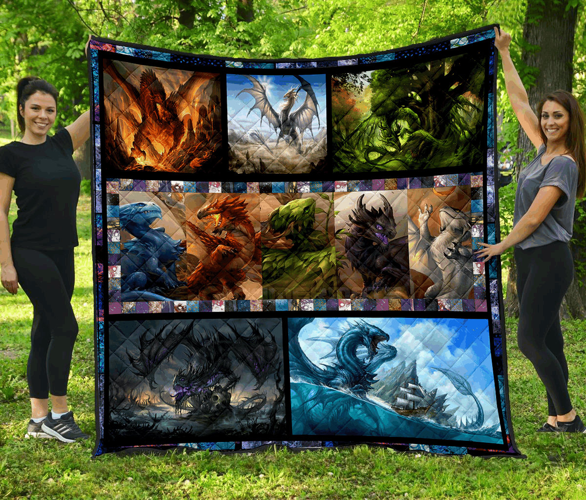 Dragon Quilt Blanket DHC1001660VT