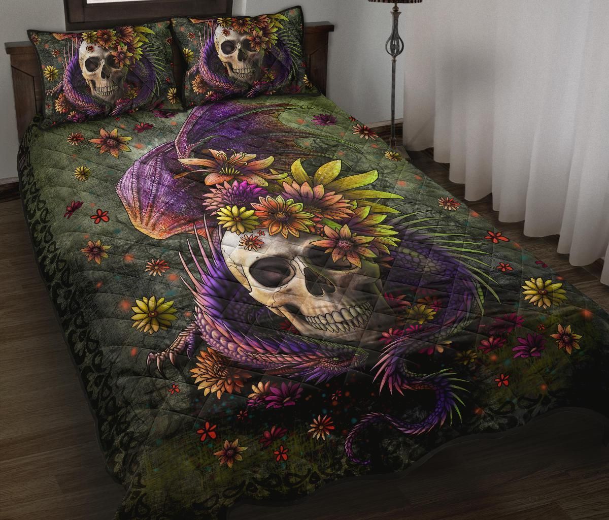 Dragon Skull Bedding Set