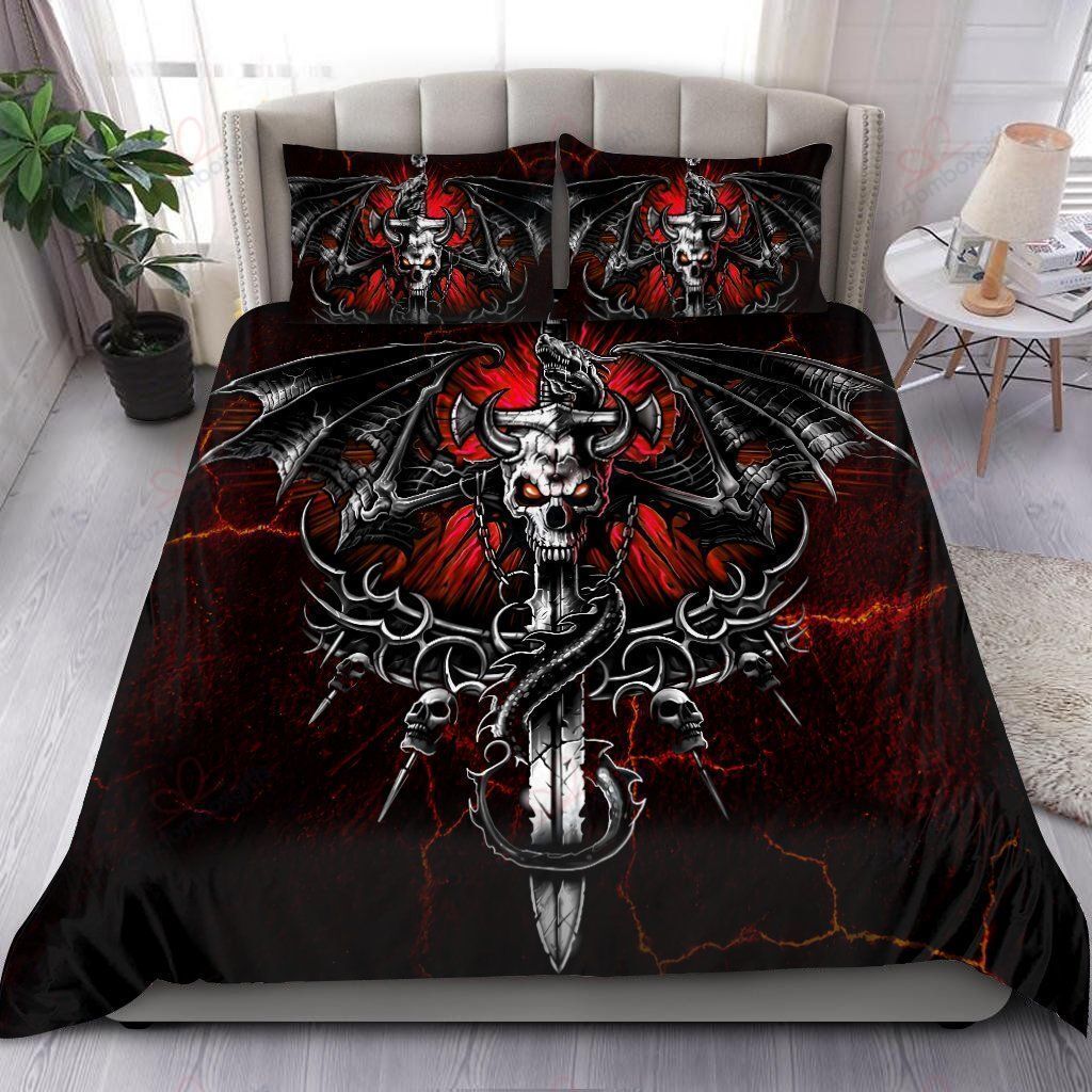 Dragon Skull Bedding Set
