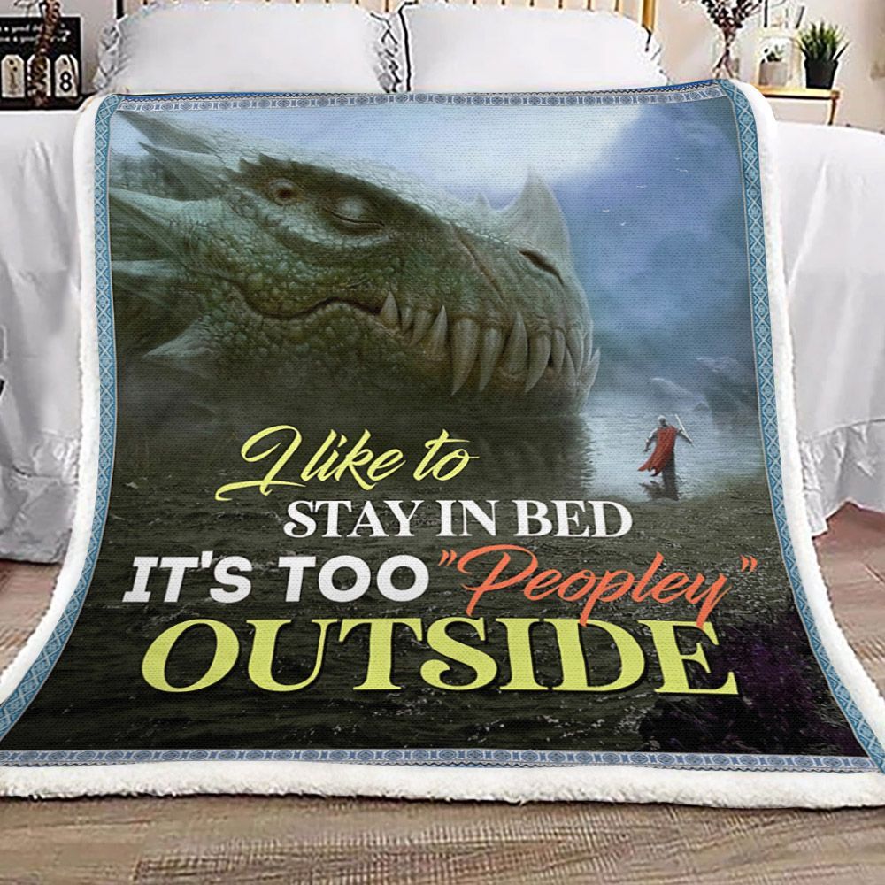 Dragon Sleep Sherpa Fleece Blanket