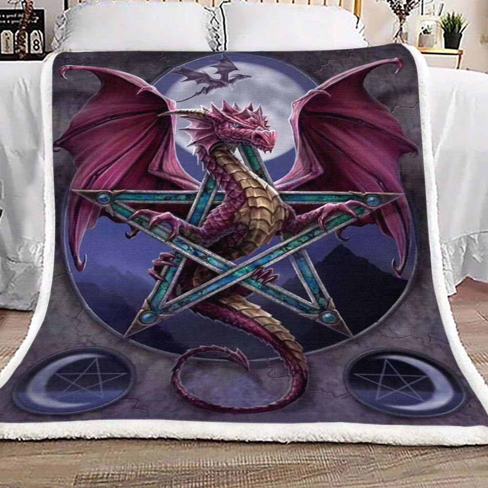 Dragon Star Sherpa Fleece Blanket