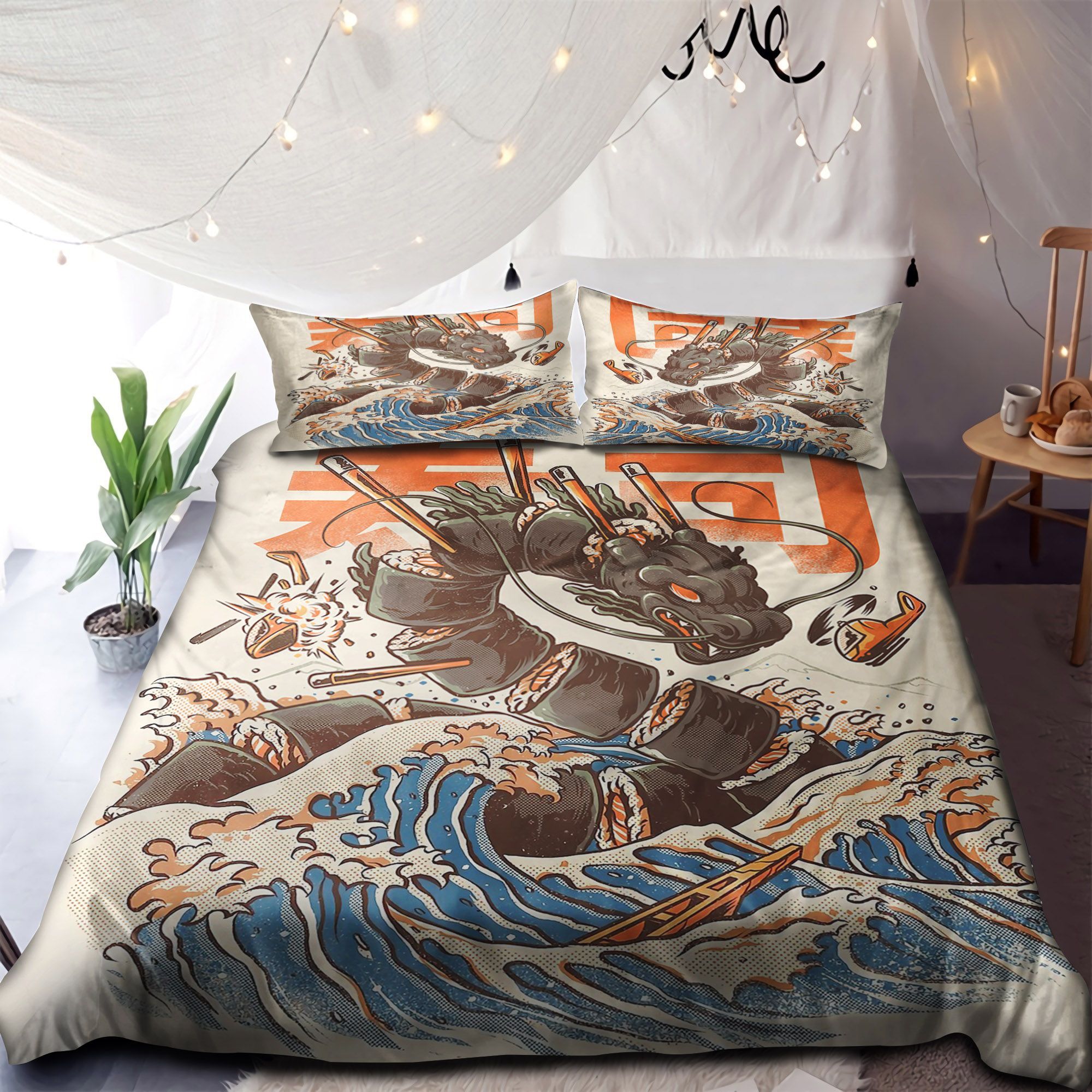 Dragon Sushi Bedding Set