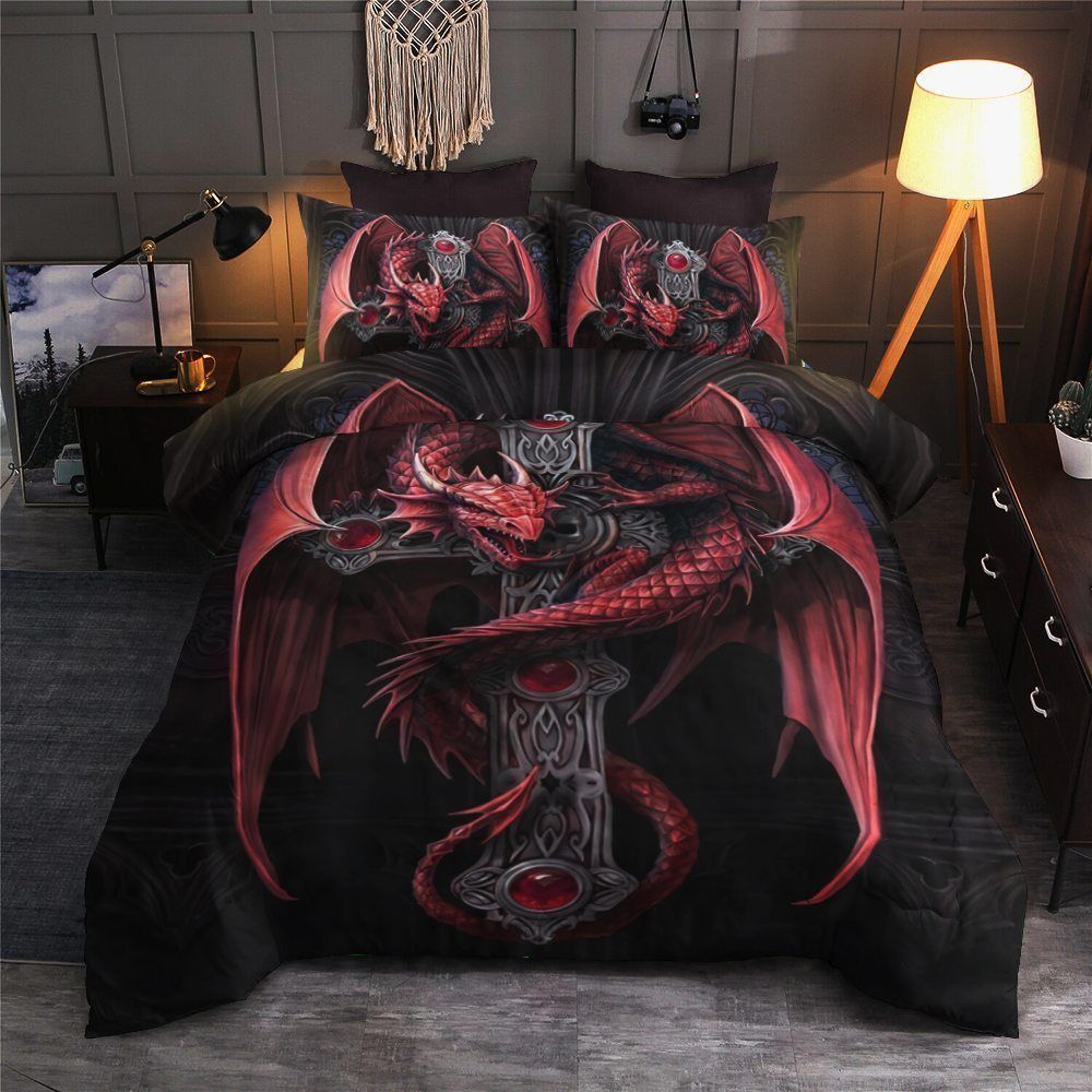 Dragon Cotton Bed Sheets Spread Comforter Bedding Set