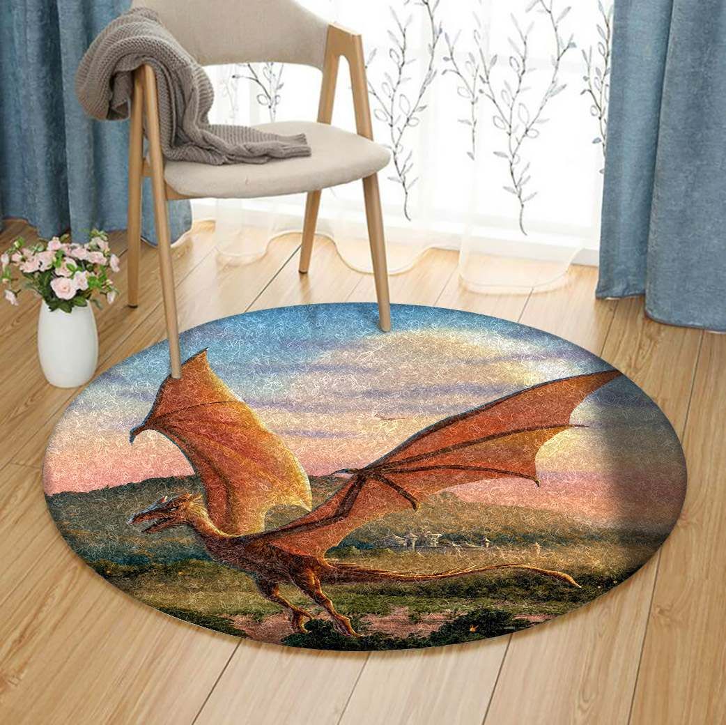 Dragon Round Carpet