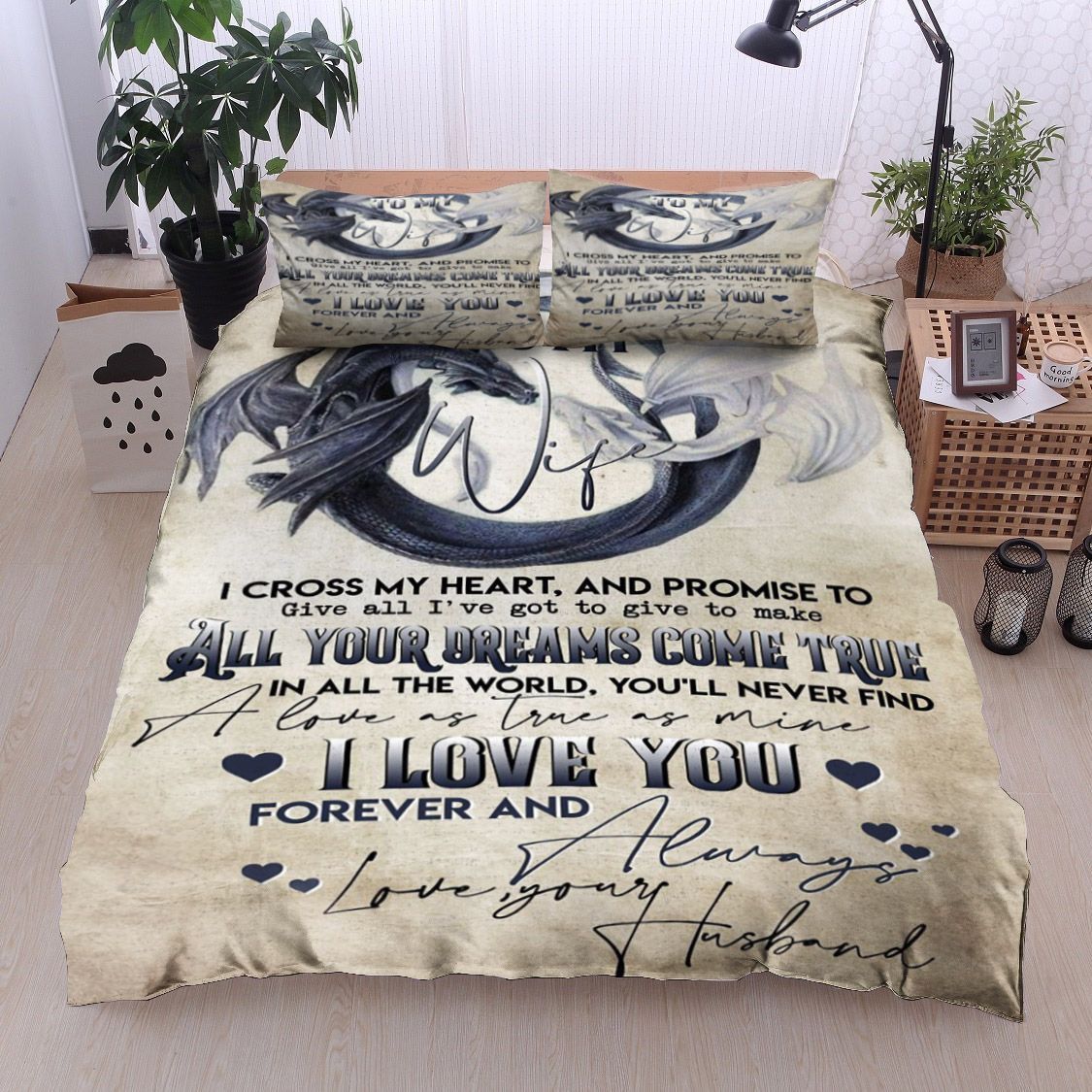 Dragon To My Wife Bedding Set