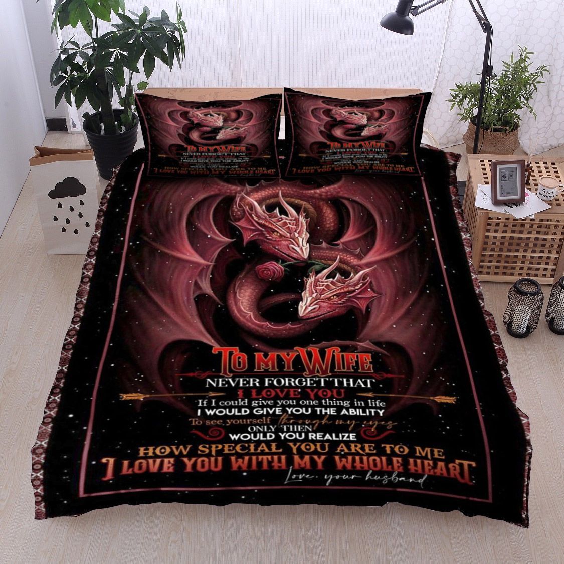 Dragon To My Wife Bedding Set