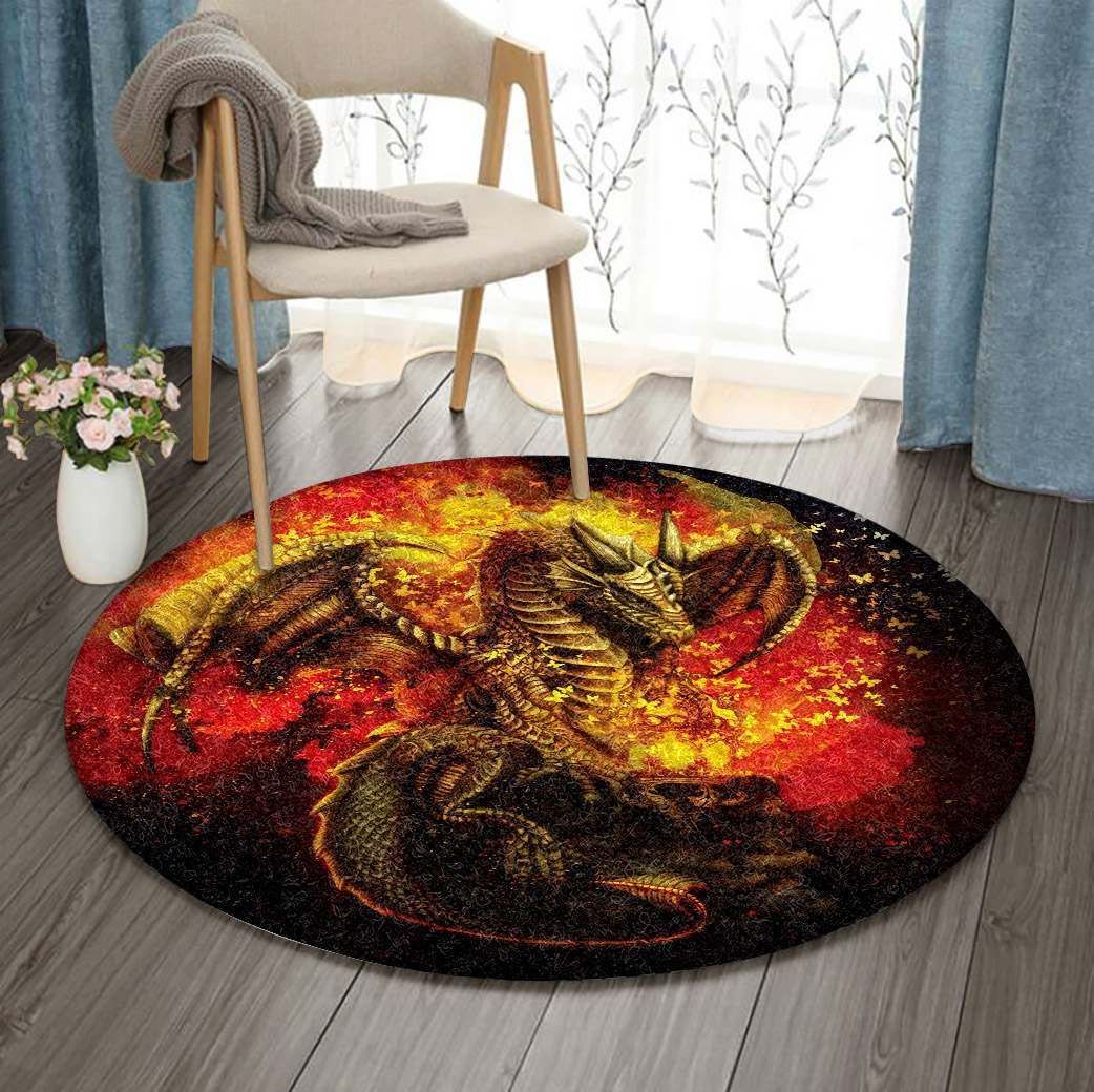 Dragon Round Carpet