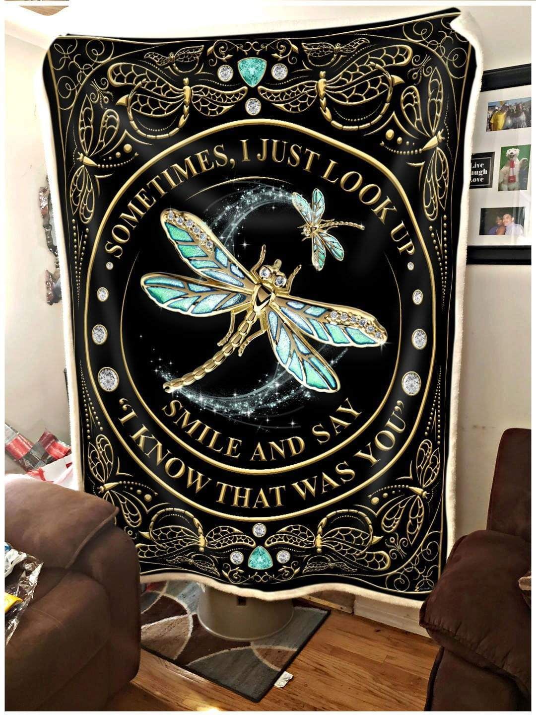 Dragonflies Blanket Gift For Boy I Know That Was You