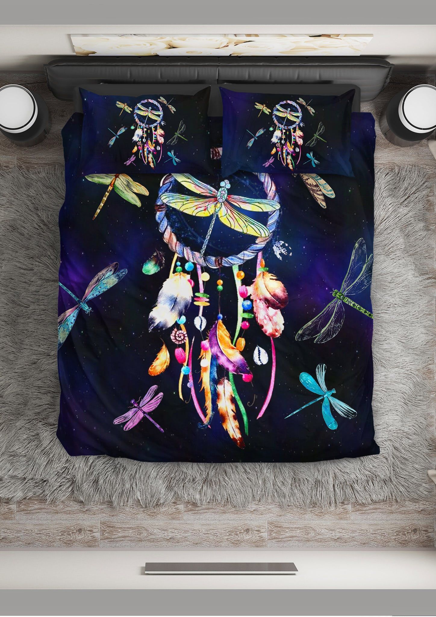 Dragonflies Dreamcatcher Bedding Set