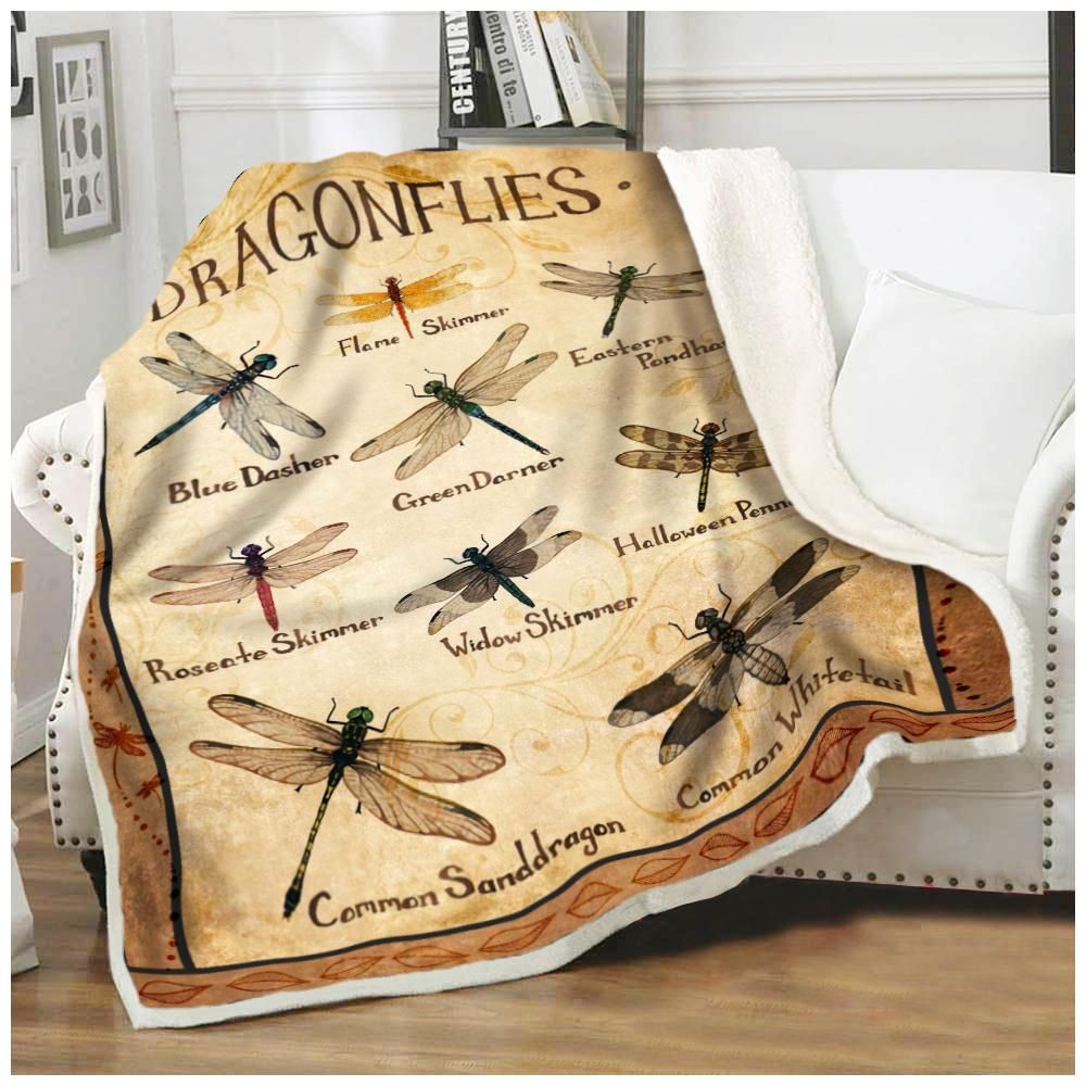 Dragonflies Fleece Blanket