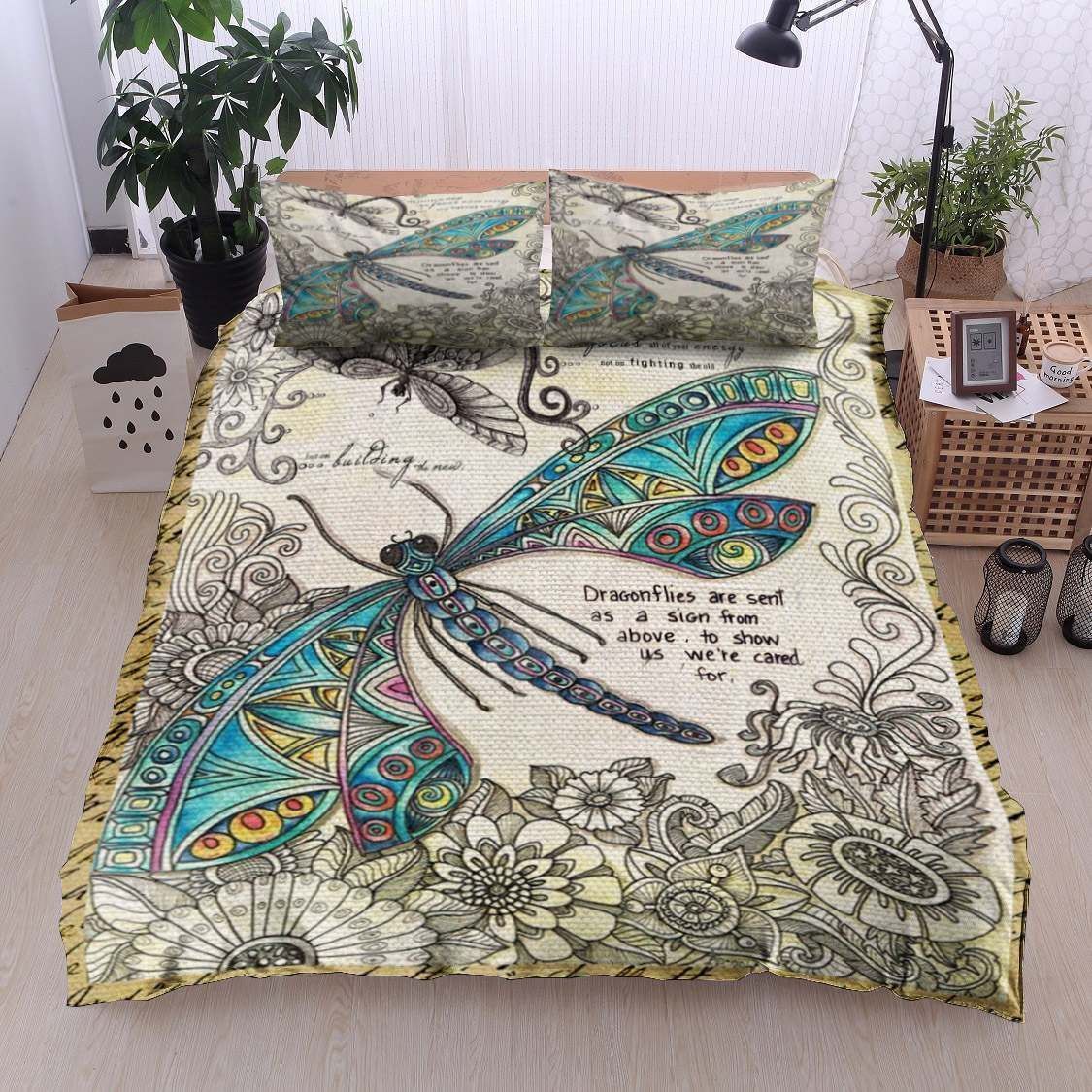 Dragonfly A Sign From Heaven Bedding Set