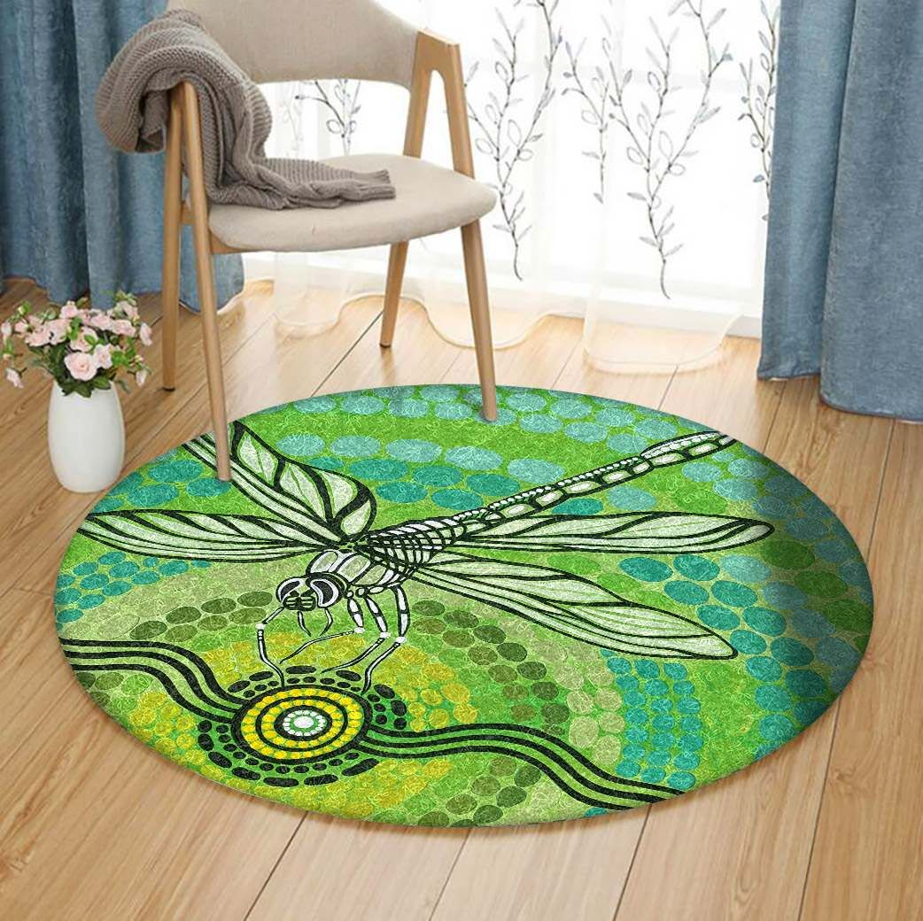 Dragonfly Round Carpet