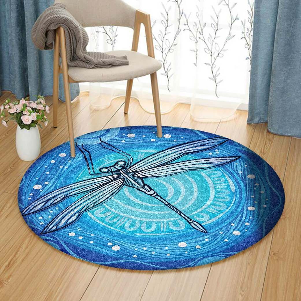 Dragonfly Round Carpet
