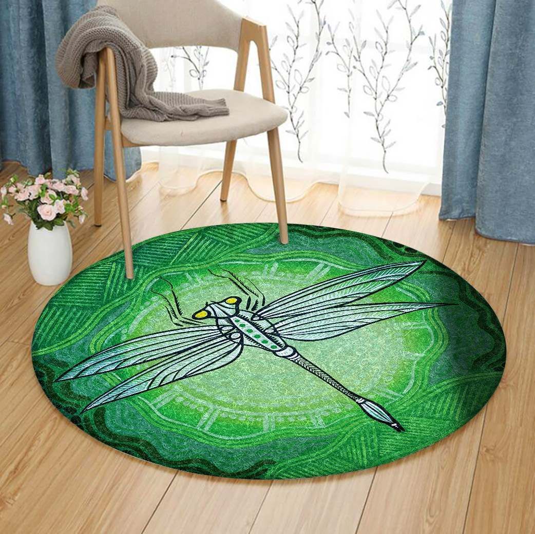 Dragonfly Round Carpet