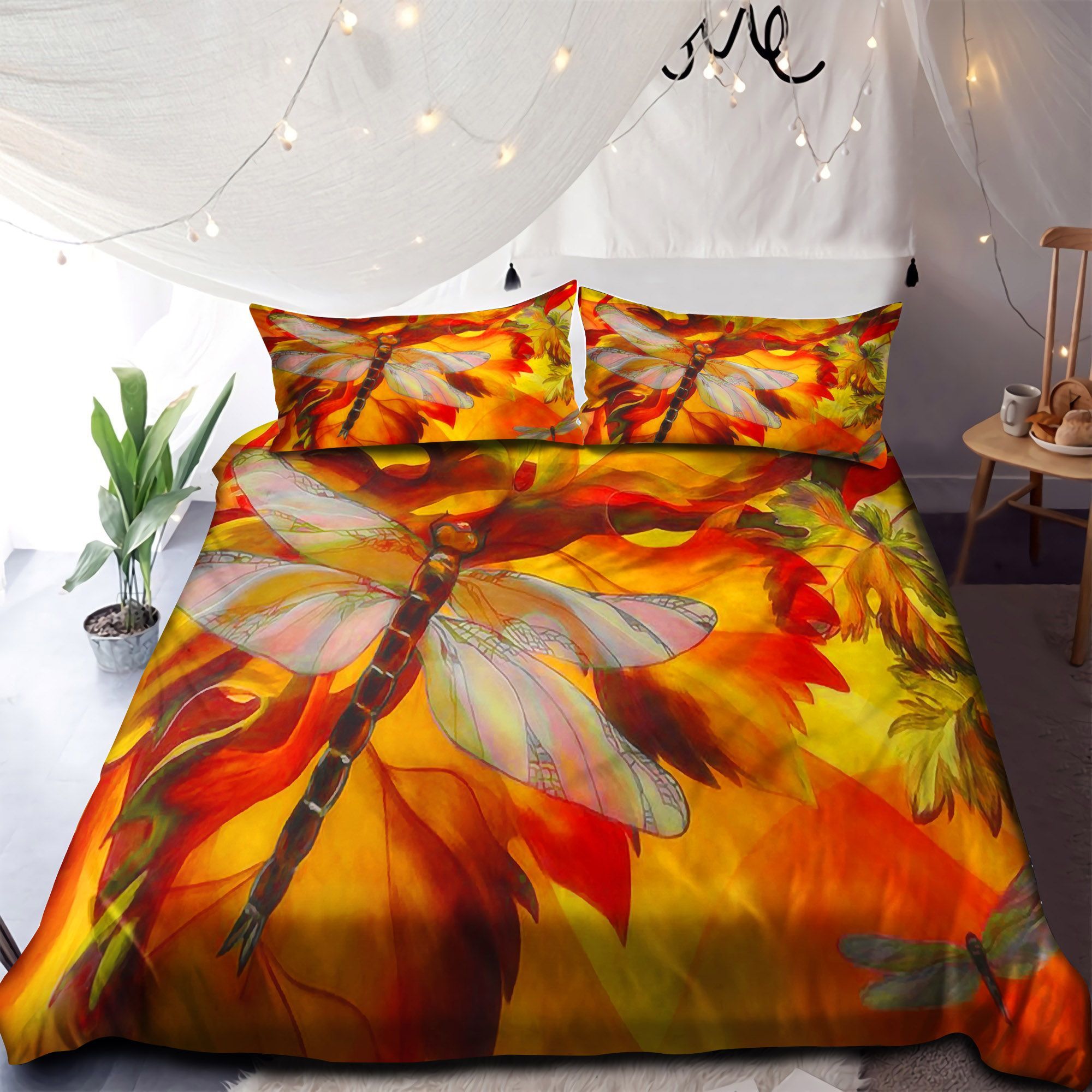 Dragonfly Art Bedding Set