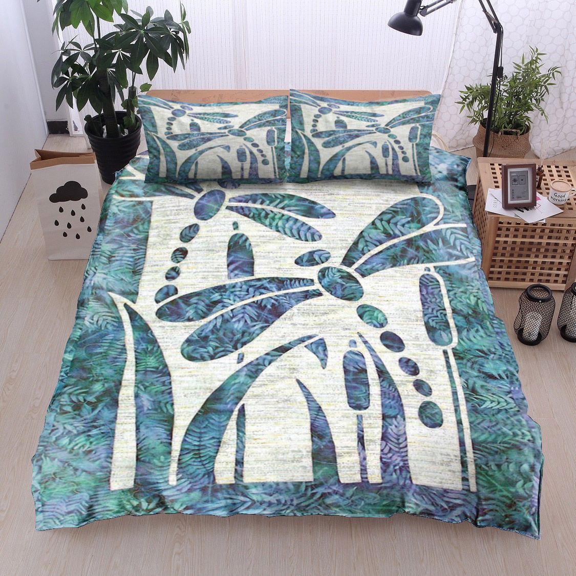 Dragonfly Blue Bedding Set