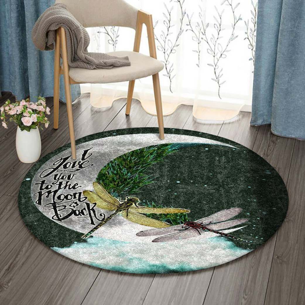 Dragonfly Round Carpet