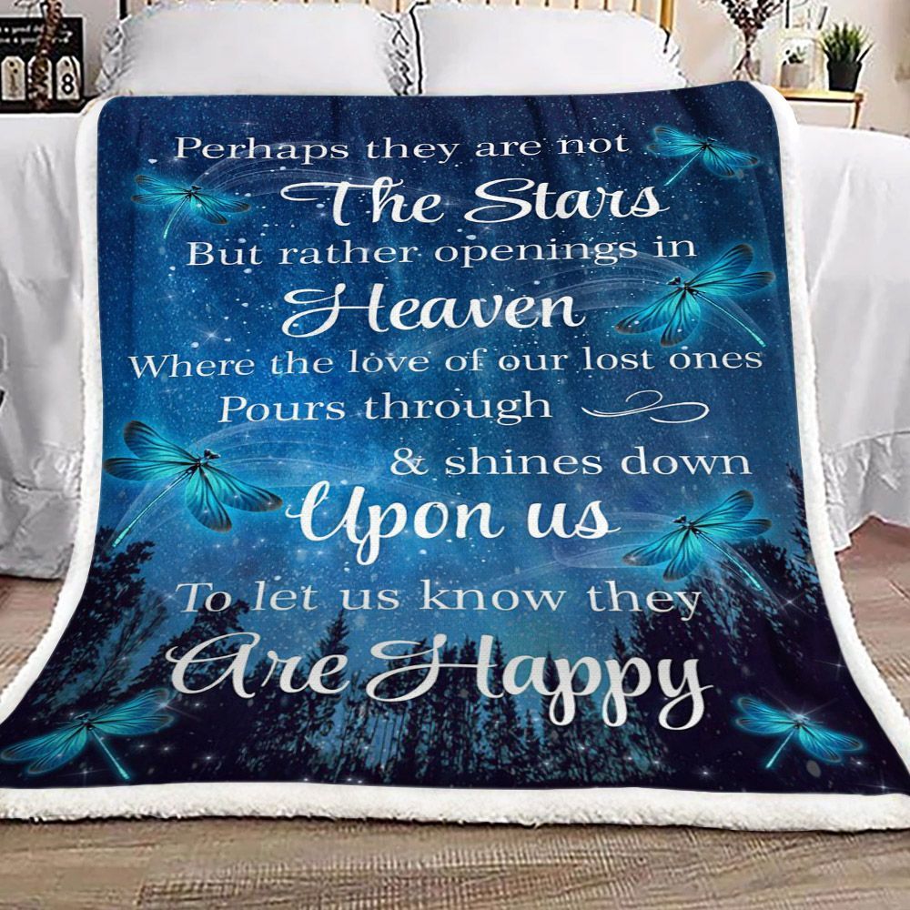 Dragonfly Sherpa Fleece Blanket