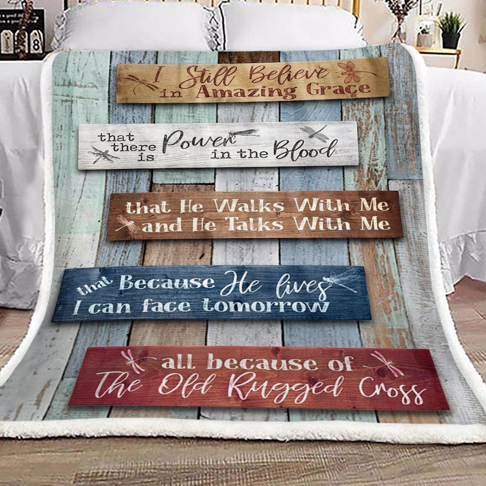 Dragonfly Sherpa Fleece Blanket