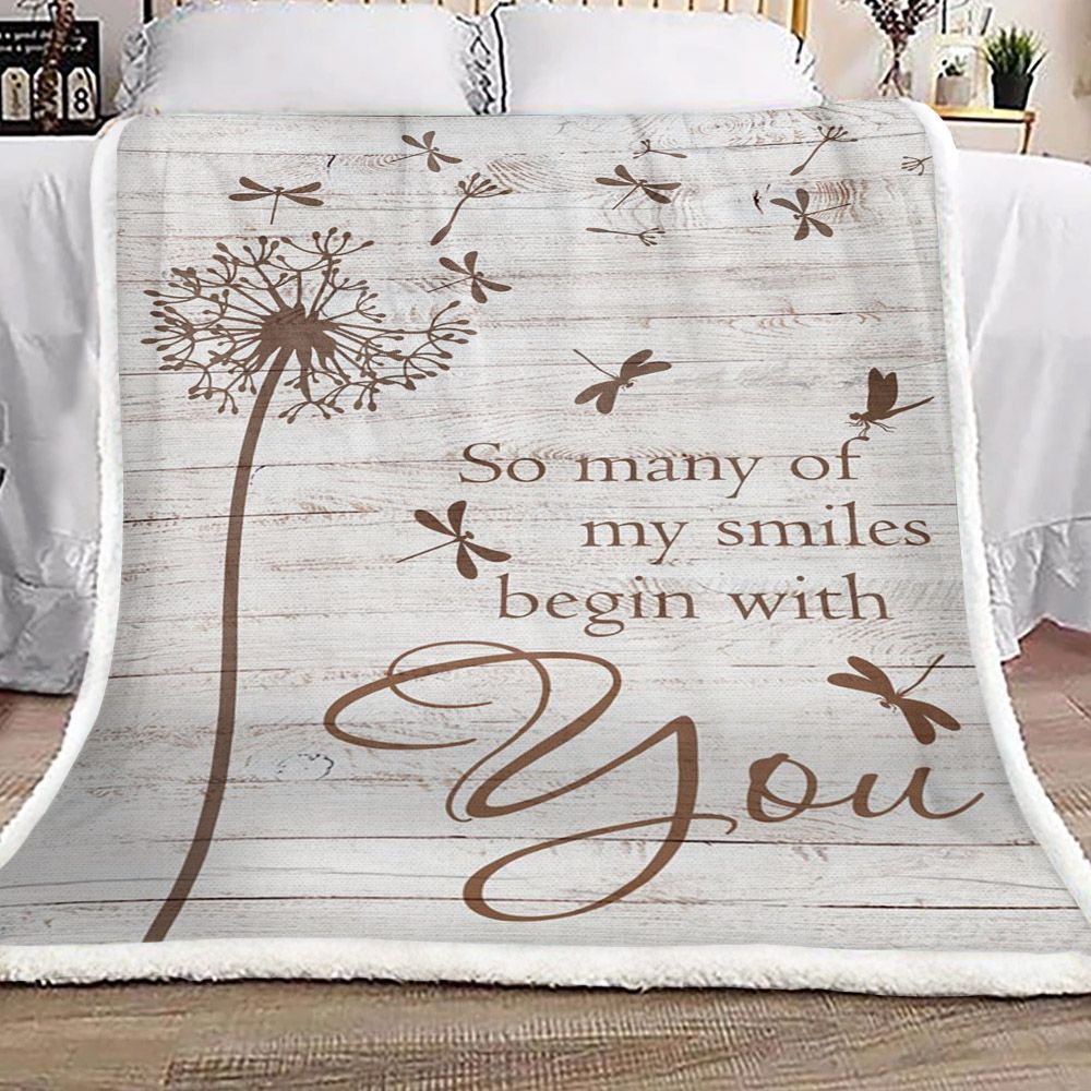 Dragonfly Sherpa Fleece Blanket