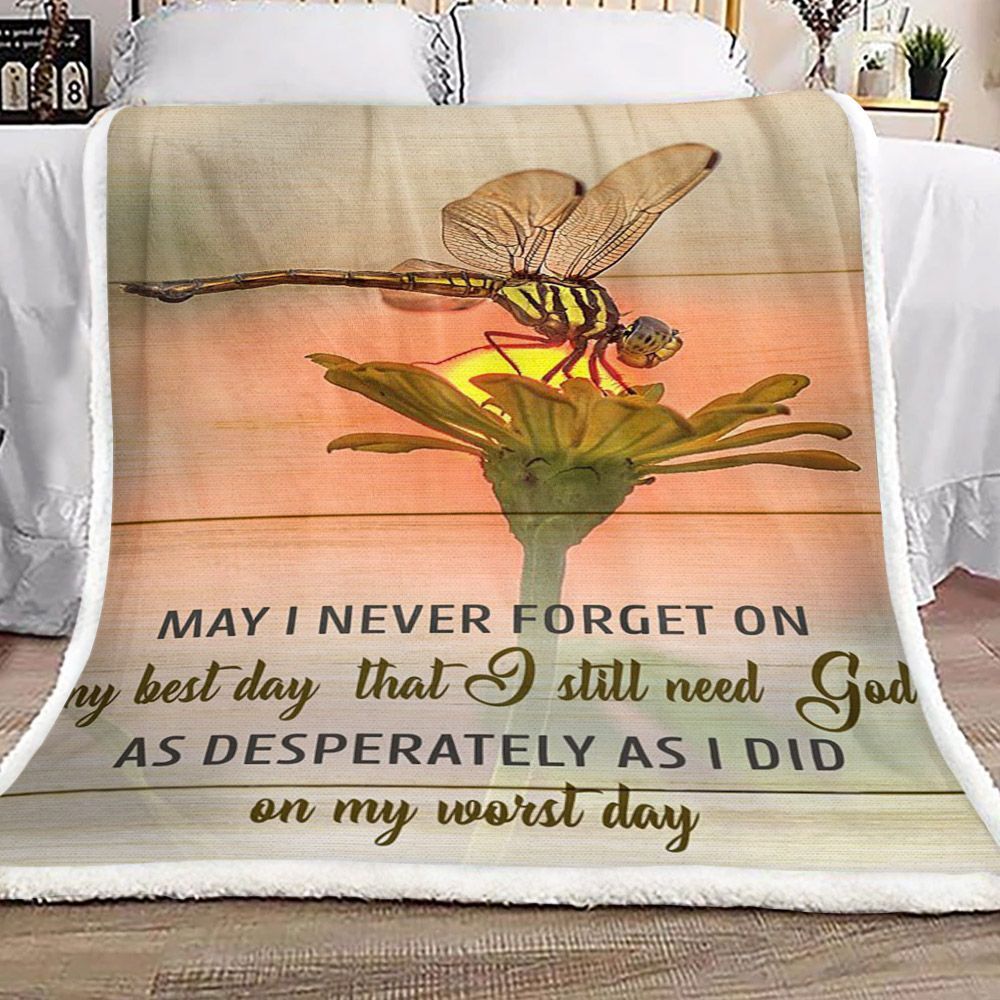 Dragonfly Sherpa Fleece Blanket