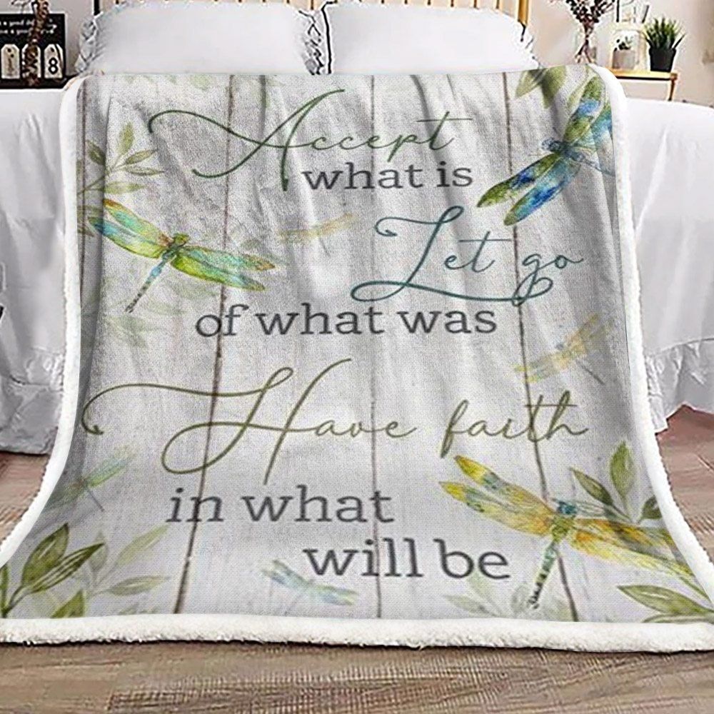 Dragonfly Sherpa Fleece Blanket