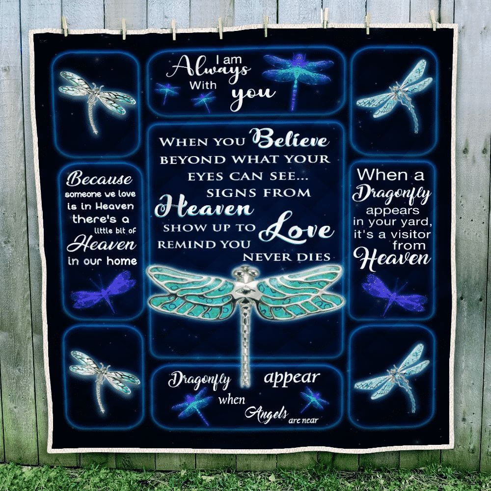 Dragonfly Sherpa Fleece Blanket