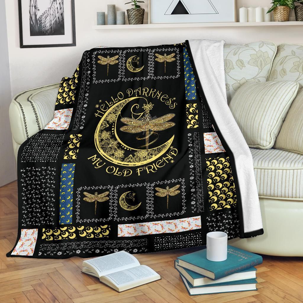Dragonfly Sherpa Fleece Blanket