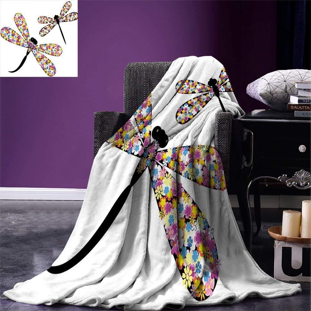 Dragonfly Sherpa Fleece Blanket