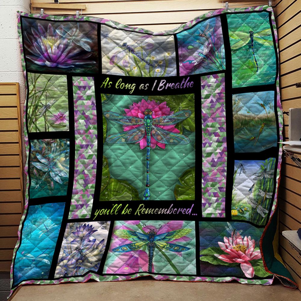 Dragonfly Collage Quilt Blanket DHC0102402TD